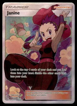 2019 Pokemon Sun & Moon - Unbroken Bonds Janine #210/214 Near Mint - Image 1