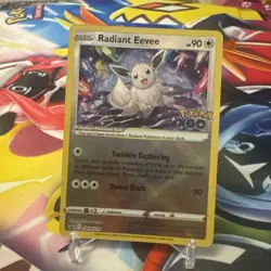 Pokemon TCG - Radiant Eevee - SWSH230 Pokemon GO - Black Star Promo - Image 1