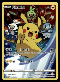 2019 Pokemon Sword & Shield Promos Pikachu #SWSH020 Light Play - Image 1