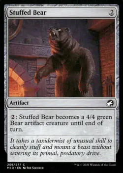 Stuffed Bear 259/277 Innistrad Midnight Hunt MTG Magic the Gathering card - Image 1