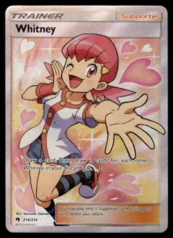 2018 Pokemon Sun & Moon - Lost Thunder Whitney #214/214 Light Play - Image 1