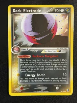 Pokemon TCG VERY CLEAN Dark Electrode 4/109 Team Rocket Returns Holo Rare - Image 1