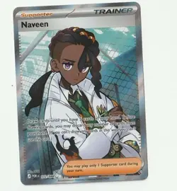 Nintendo Pokemon Naveen Trainer-Supporter Surging Sparks 112/088 UR Holo EN 2024 - Image 1