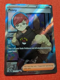 Pokemon TCG Penny 239/198 SV01: Scarlet & Violet Base Set Holo Full Art LP - Image 1