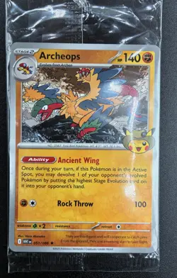 Exclusive Pokemon Chicago Field Museum Fossil Exhibit Archeops Promo Card SEALED - Image 4