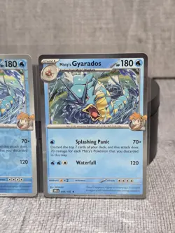 Pokemon TCG: Destined Rivals - Misty's Gyarados (049/182) Reverse & Holo Bundle - Image 5