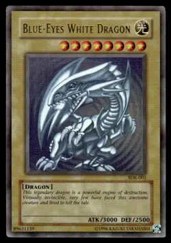 Yu-Gi-Oh! Blue Eyes White Dragon #SDK-001 Heavy Play - Image 1