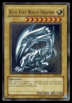 Yu-Gi-Oh! Blue Eyes White Dragon #SDK-001 Heavy Play - Image 1