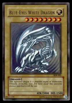 Yu-Gi-Oh! Blue Eyes White Dragon #SDK-001 Heavy Play - Image 1