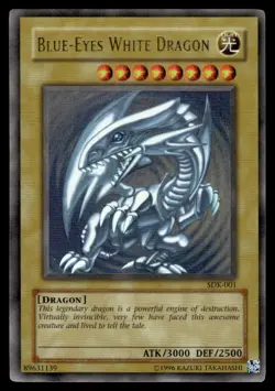 Yu-Gi-Oh! Blue Eyes White Dragon #SDK-001 Heavy Play - Image 1