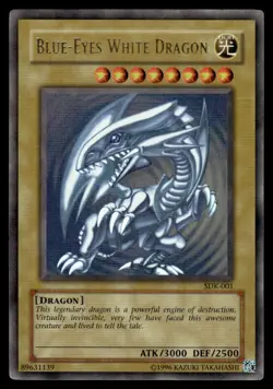 Yu-Gi-Oh! Blue Eyes White Dragon #SDK-001 Heavy Play - Image 1