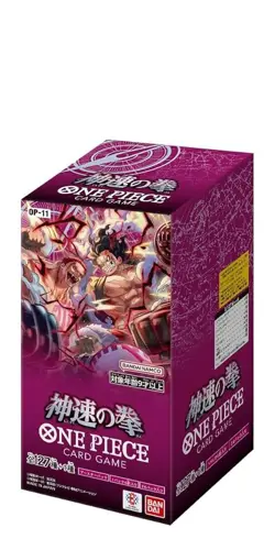 BANDAI ONE Piece Card Game, Fist of God Speed (OP-11) Booster Box - 24 Packs - Image 1