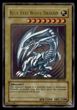 Yu-Gi-Oh! Blue Eyes White Dragon #SDK-001 Heavy Play - Image 1