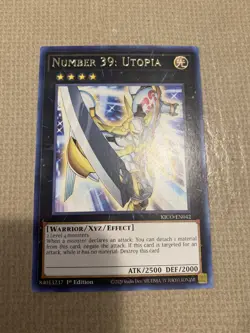 Yu-Gi-Oh! number 39 utopia mint rare 1st ed KICO-EN042 - Image 1