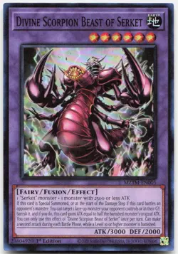 Divine Scorpion Beast of Serket 1st Edition Super Rare MZTM-EN005 LP - Image 1