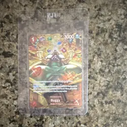 Bandai One Piece Card Game Buggy OP01-051 Super Rare Alt Art Foil Character - Image 3