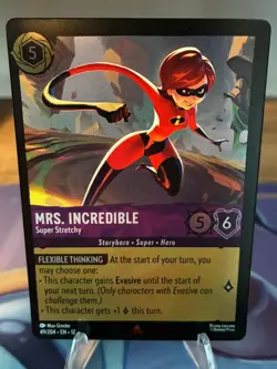 Disney Lorcana TCG - Mrs. Incredible - Super Stretchy 49/204 - Rare Foil - 12 - Image 1