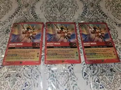 X3 New Mickey Mouse Pirate Captain Costco Promo Holo Lorcana Disney X3 🔥 - Image 1