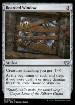 Boarded Window 253/277 Innistrad: Crimson Vow MTG Magic the Gathering card - Image 1