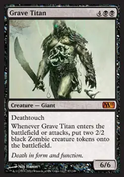 Grave Titan -Foil Light Play MTG Magic 2011 Core Set - Image 1