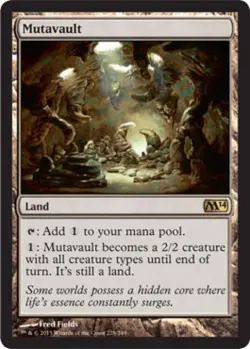Mutavault -Foil Light Play MTG Magic 2014 Core Set - Image 1