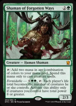 Shaman of Forgotten Ways -Foil Light Play MTG Dragons of Tarkir - Image 1