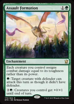 Assault Formation -Foil Light Play MTG Dragons of Tarkir - Image 1