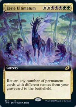 Eerie Ultimatum (Extended Art) -Foil Light Play MTG Ikoria: Lair of Behemoths - Image 1
