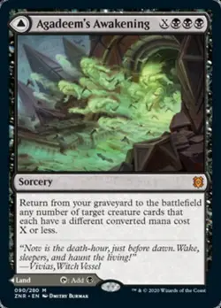 Agadeem's Awakening / Agadeem, the Undercrypt -Foil Light Play MTG - Image 1