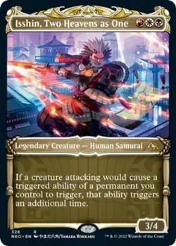 Isshin, Two Heavens as One (Showcase) -Foil Light Play MTG - Image 1