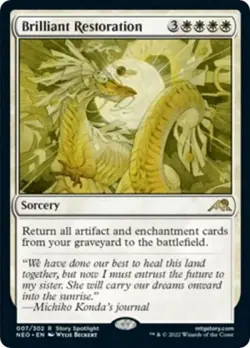 Brilliant Restoration -Foil Light Play MTG Kamigawa: Neon Dynasty - Image 1