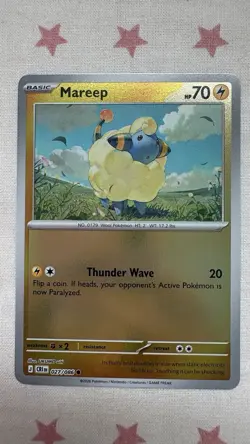 Mareep 027/086 Chaos Rising Reverse Holo Pokemon TCG Card - Image 1