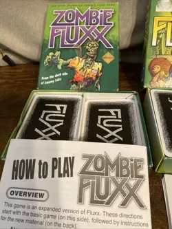 OZ FLUXX ZOMBIE FLUXX & 2012 Card Board Games Looney Labs - Image 2