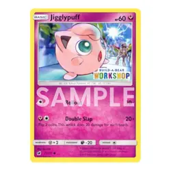 BUILD A BEAR POKEMON CARD JIGGLYPUFF PROMO TRADING 71/111 2017 SEALED - Image 1