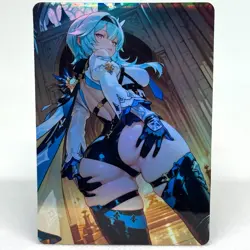 Genshin Impact Eula Goddess Anime Waifu ACG Foil Card - Image 1