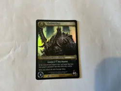 Warcraft Card CCG TCG - The Lich King - Foil Icecrown Mint/nm - Image 1