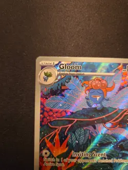 Pokemon Gloom 198/197 SV03 Obsidian Flames Illustration Rare Full Art Holo Card - Image 2