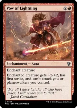 Vow of Lightning - Near Mint MTG Commander: Murders at Karlov Manor - Image 1