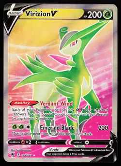 Virizion V 164/189 Ultra Rare Astral Radiance Pokemon Card - Image 1