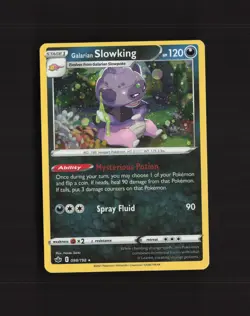 Galarian Slowking 098/198 Chilling Reign Cosmos Holo Rare Pokemon Card LP - Image 1