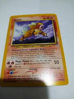 Mint Pokemon Card - Entei Neo Revelation 17/64 Rare Card Vintage Investment - Image 1