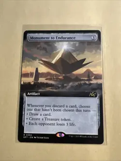 MTG Monument to Endurance DFT 0394 R NM Regular Extended Art - Image 2