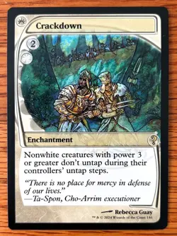 MTG Crackdown NM - Mystery Booster 2 - Future Sight frame, English - Image 1