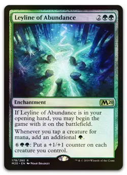 Leyline of Abundance #179 (Foil) (NM) Core Set 2020 M20 Magic MTG - Image 1