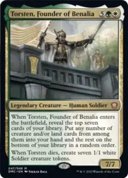 Torsten, Founder of Benalia - Commander: Dominaria United (DMC) - Mint - Image 1