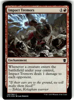 Impact Tremors Dragons of Tarkir FOIL MTG NM - Image 1