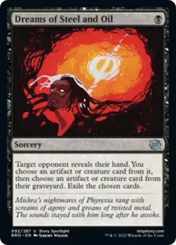 Dreams of Steel and Oil -Foil Light Play MTG The Brothers' War - Image 1