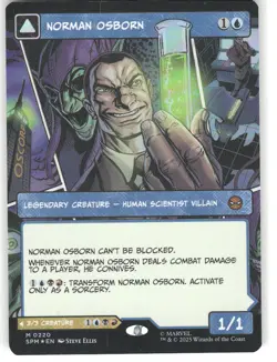 Norman Osborn (Borderless) Foil M Marvel's Spider-Man 220 NM - Image 1