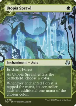 Utopia Sprawl -Foil Light Play MTG Wilds of Eldraine: Enchanting Tales - Image 1