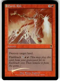Earth Rift FOIL Odyssey NM Red Common MAGIC THE GATHERING MTG - Image 1